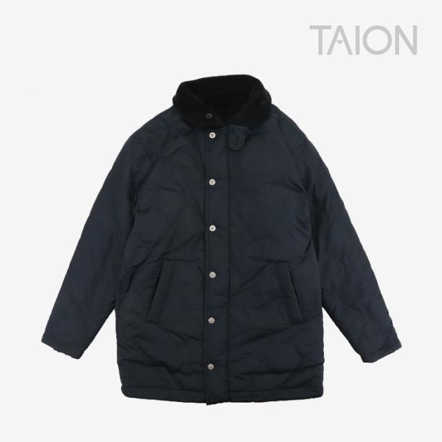 ・TAION｜Military sible N-1 Down Jacket Boa Liner/ タイオン/ミリタリー リバーシブル N-1 ダウン ジャケット ボア インナー/ダークネイビーｘブラック #