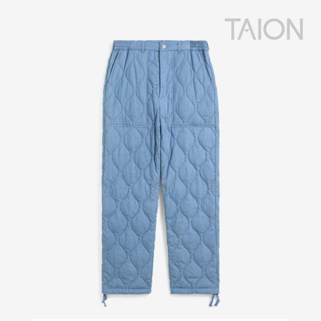 ・TAION｜Military Down Pants Straight Ripstop/ タイオン/ミリタリー ダウン パンツ ストレート リップストップ/ブルーデニム #