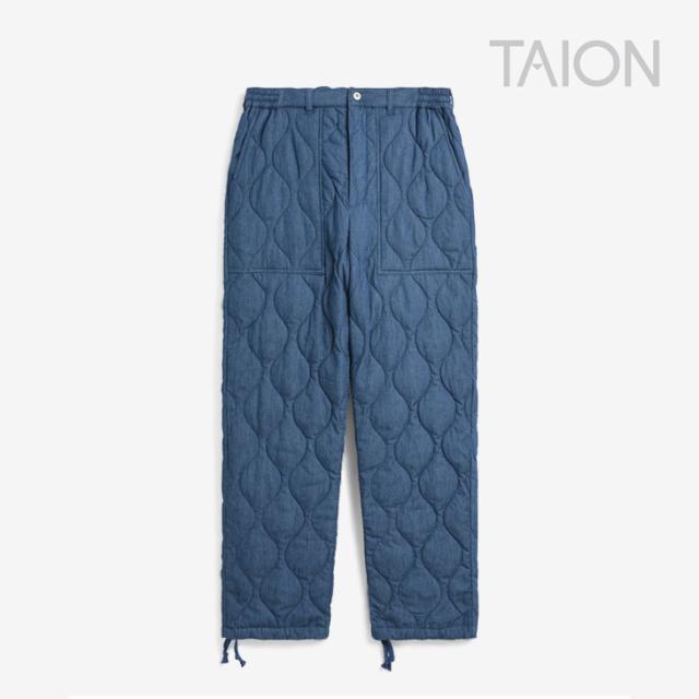・TAION｜Military Down Pants Straight Ripstop/ タイオン/ミリタリー ダウン パンツ ストレート リップストップ/インディゴデニム #