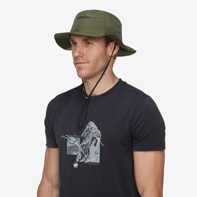 ：MAMMUT｜Climate Gore-Tex Hat AF/ マムート/クライメート ゴアテックス ハット アジアンフィット/ダークマーシュ #_1