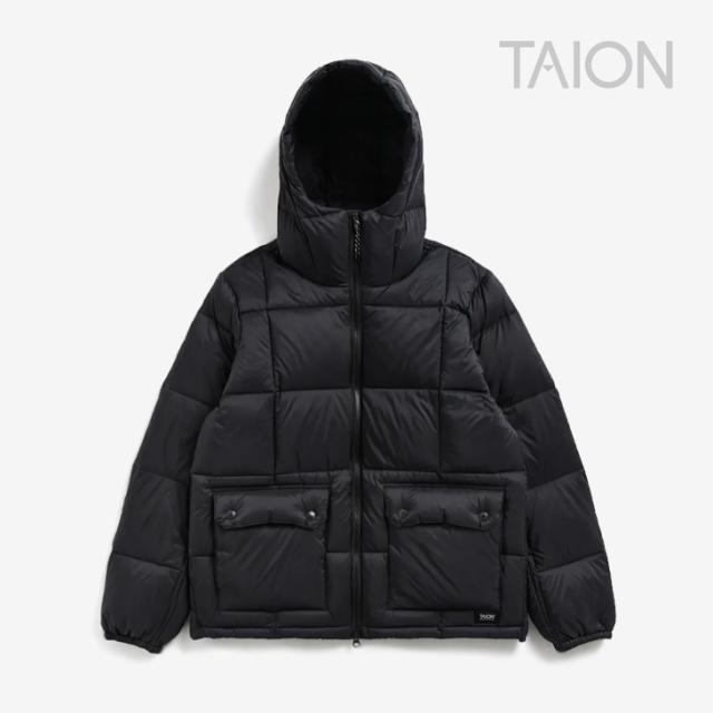 ・TAION｜Mountain Packable Volume Down Parka/ タイオン/マウンテン パッカブル ボリューム ダウン パーカー/ブラック #