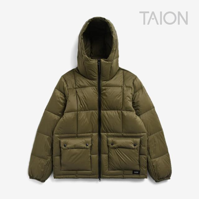 ・TAION｜Mountain Packable Volume Down Parka Ripstop/ タイオン/マウンテン パッカブル ボリューム ダウン パーカー リップストップ/オリーブ #