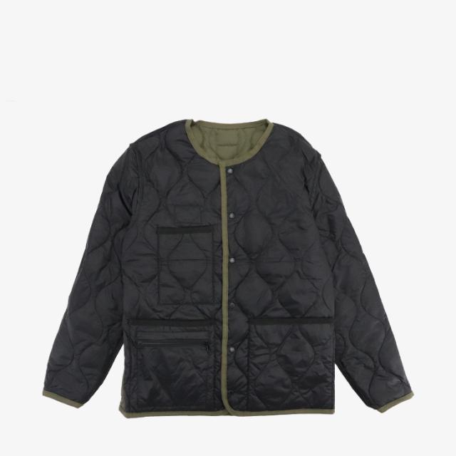 ・TAION｜ｘGripswany Millitary Reversible Down Jacket Ripstop/ タイオン/グリップスワニー リバーシブル ダウン ジャケット リップストップ/ダークオリーブｘブラック #_2