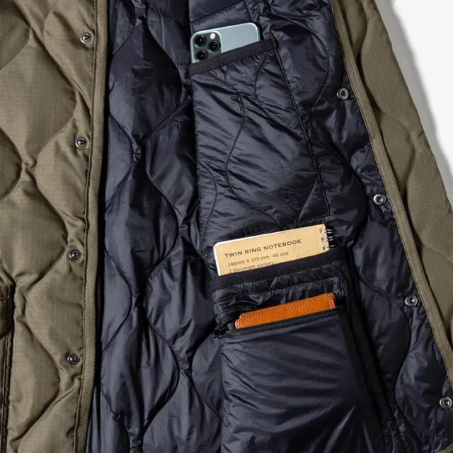 ・TAION｜ｘGripswany Millitary Reversible Down Jacket Ripstop/ タイオン/グリップスワニー リバーシブル ダウン ジャケット リップストップ/ダークオリーブｘブラック #_6