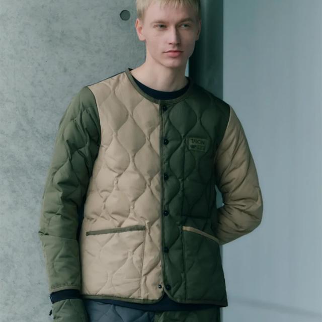 ・TAION｜ｘGripswany Millitary Reversible Down Jacket Ripstop/ タイオン/グリップスワニー リバーシブル ダウン ジャケット リップストップ/ダークオリーブｘブラック #_8