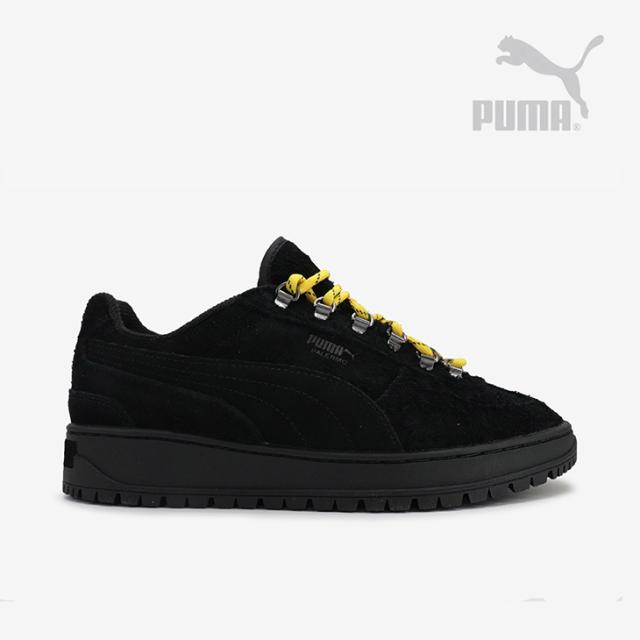 ・PUMA｜W Palermo Alpino Fuzzy Suede/ プーマ/パレルモ アルピノ ファジー スエード ブーツ/プーマブラックｘイエローシズル #