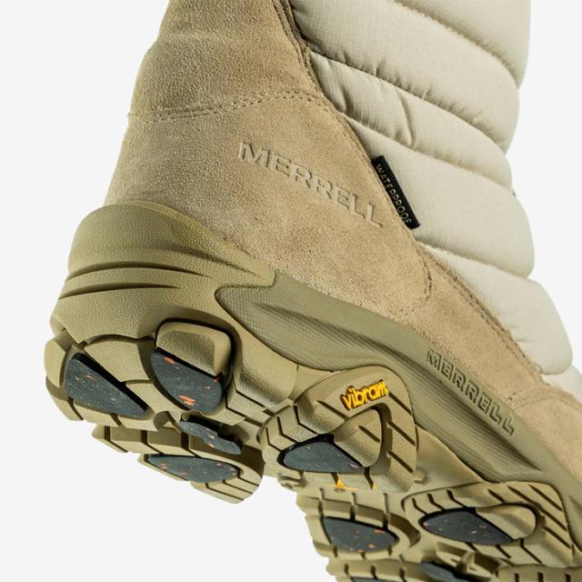 ・MERRELL｜Coldpack 3 Zero Thermo Tall Waterproof Vibram AG AT/ メレル/コールドパック ゼロ サーモ トール ウォータープルーフ ビブラム アークティックグリップ オールテレイン/キャメル #_7