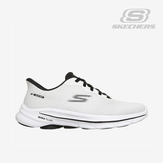 ：SKECHERS｜W Slip-Ins Go Walk 8 Nadia/ スケッチャーズ/スリップインズ ゴーウォーク 8 ナディア/ホワイトｘブラック #