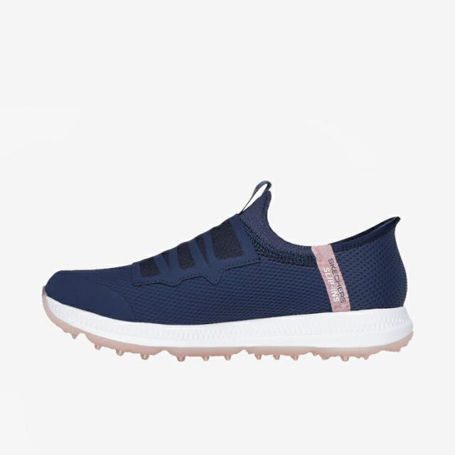：SKECHERS｜W Slip-Ins Go Golf Elite 5/ スケッチャーズ/スリップインズ ゴー ゴルフ エリート/ネイビーｘピンク #_5