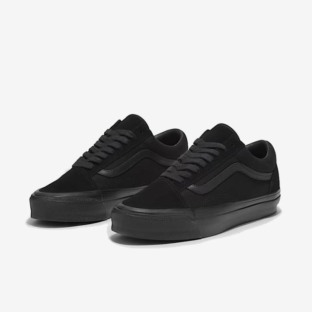 ・VANS Premium｜Old Skool LX Suede Canvas Blackout/ ヴァンズ/プレミアム オールド スクール ラックス スエード キャンバス ブラックアウト/ブラック #