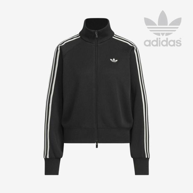 ・ADIDAS Originals｜W Baloon Sleeve Knit Track Top/ アディダス/バルーン スリーブ ニット トラック トップ ジャケット/ブラック #