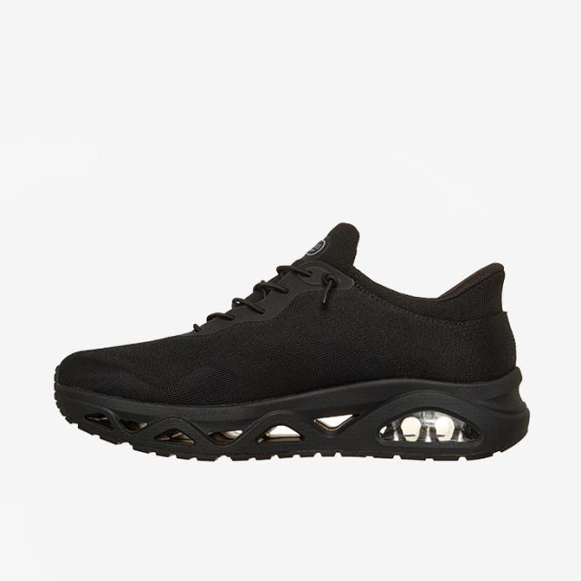 ：SKECHERS｜W Slip-Ins Uno Glide Step Air Gliders/ スケッチャーズ/スリップインズ ウノ グライド ステップ エア グライダーズ/ブラックｘブラック #_5
