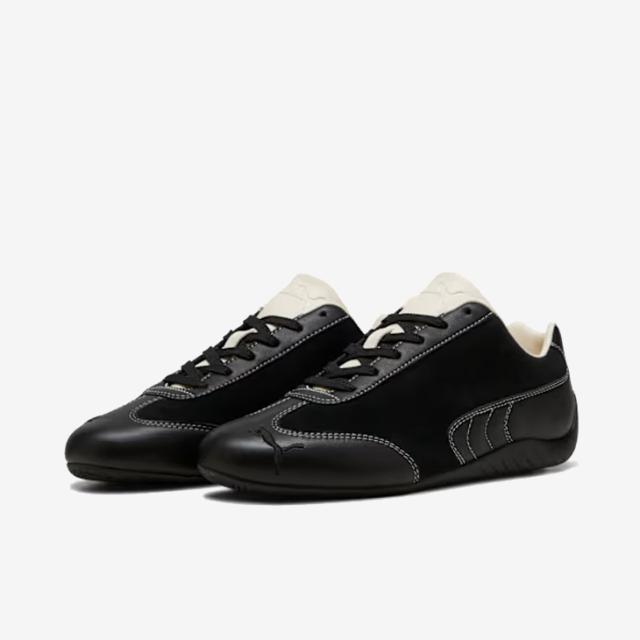 ・PUMA｜Speedcat Icon Suede/ プーマ/スピードキャット アイコン スエード/ブラックｘフロステッドアイボリー #_5