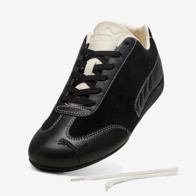 ・PUMA｜Speedcat Icon Suede/ プーマ/スピードキャット アイコン スエード/ブラックｘフロステッドアイボリー #_7