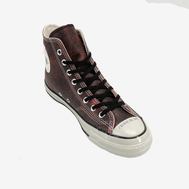 ・CONVERSE｜ｘStranger Things 5 All Star Aged 87 UD Hi Leather / コンバース/ストレンジャー シングス 5 オール スター エイジド 87 UD アップサイド ダウン ハイ レザー/ブラックｘレッド #_2