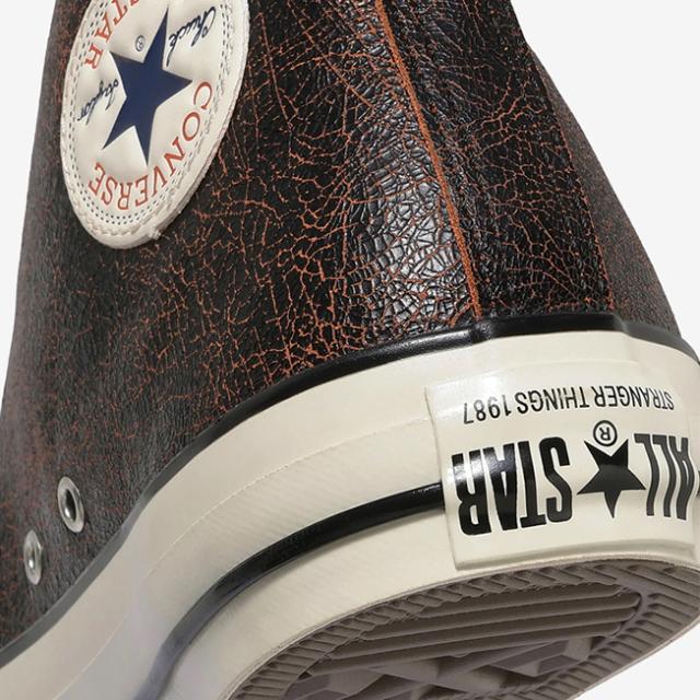 ・CONVERSE｜ｘStranger Things 5 All Star Aged 87 UD Hi Leather / コンバース/ストレンジャー シングス 5 オール スター エイジド 87 UD アップサイド ダウン ハイ レザー/ブラックｘレッド #_8
