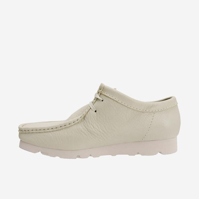 ・CLARKS｜Wallabee Gore-Tex Leather Vibram/ クラークス/ワラビー ゴアテックス レザー ビブラム/ホワイトレザー #_4