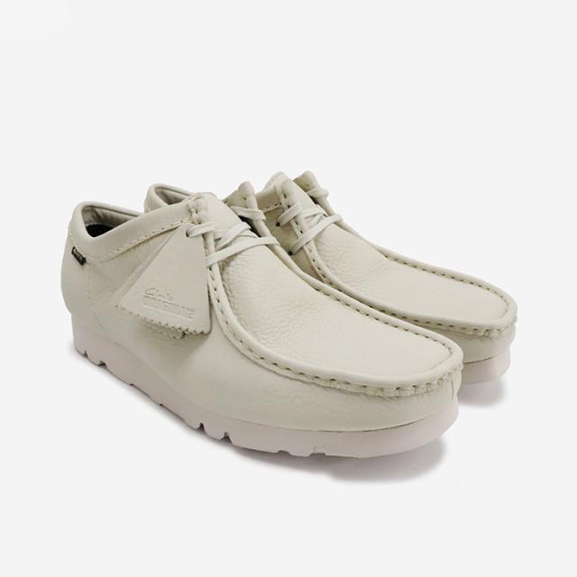 ・CLARKS｜Wallabee Gore-Tex Leather Vibram/ クラークス/ワラビー ゴアテックス レザー ビブラム/ホワイトレザー #_5