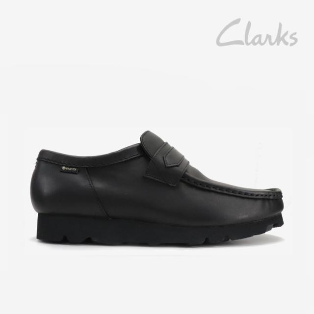 ・CLARKS｜Walla Loafer Gore-Tex Leather Vibram/ クラークス/ワラ ローファー ゴアテックス レザー ビブラム/ブラック #