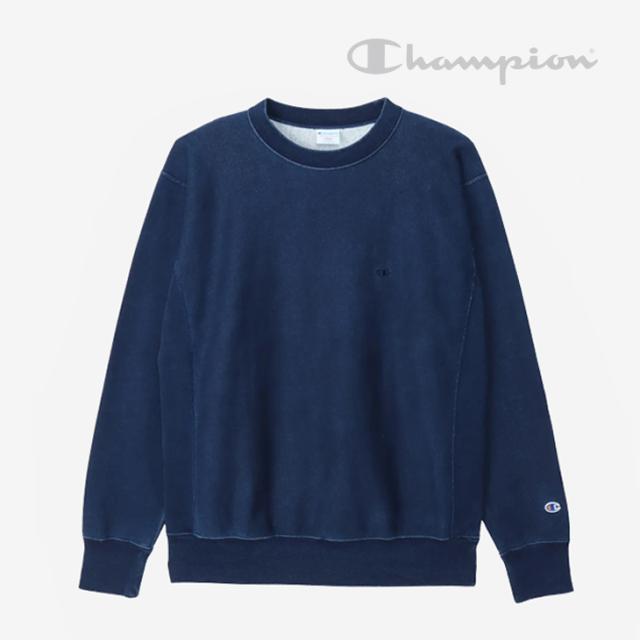 ・CHAMPION｜Reverse Weave Crew Neck Sweatshirt Rope Dyeing/ チャンピオン/リバース ウィーブ クルー ネック スウェット シャツ ロープ ダイイング/インディゴ #