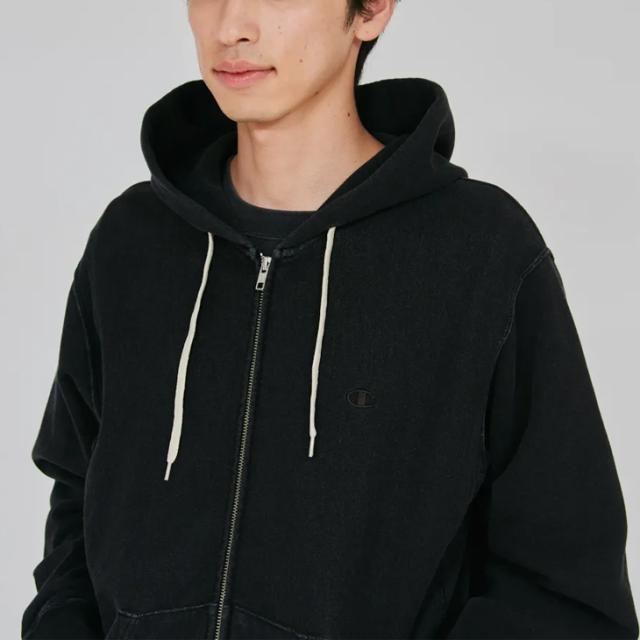 ・CHAMPION｜Reverse Weave Zip Hooded Sweatshirt Rope Dyeing/ チャンピオン/リバース ウィーブ ジップ フーデット スウェット シャツ ロープ ダイイング/オフブラック #_10
