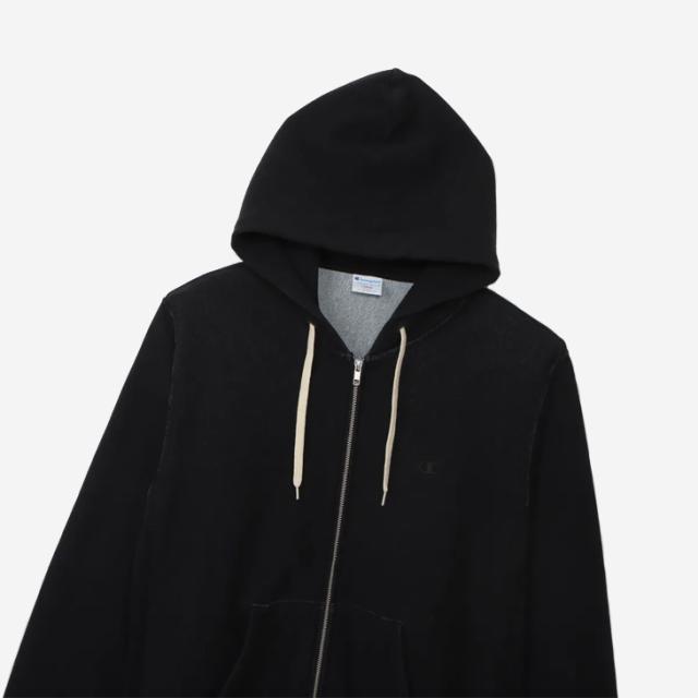 ・CHAMPION｜Reverse Weave Zip Hooded Sweatshirt Rope Dyeing/ チャンピオン/リバース ウィーブ ジップ フーデット スウェット シャツ ロープ ダイイング/オフブラック #_1