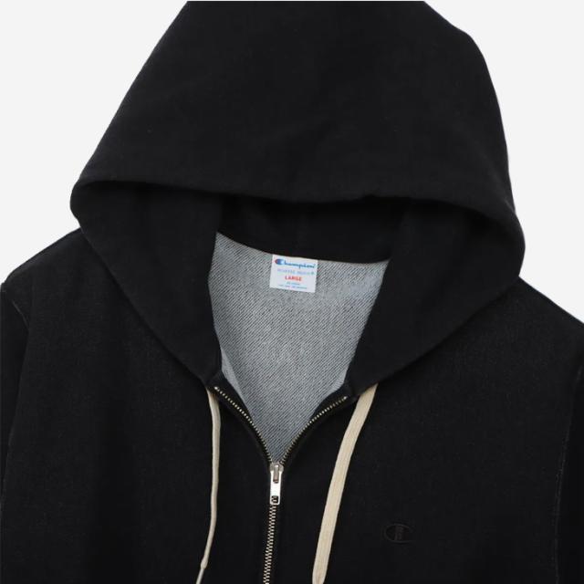 ・CHAMPION｜Reverse Weave Zip Hooded Sweatshirt Rope Dyeing/ チャンピオン/リバース ウィーブ ジップ フーデット スウェット シャツ ロープ ダイイング/オフブラック #_2