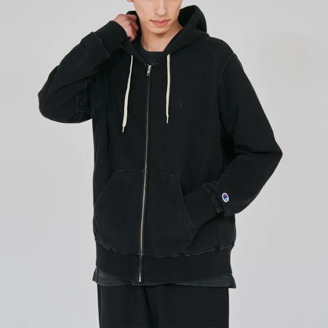 ・CHAMPION｜Reverse Weave Zip Hooded Sweatshirt Rope Dyeing/ チャンピオン/リバース ウィーブ ジップ フーデット スウェット シャツ ロープ ダイイング/オフブラック #_6