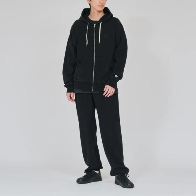 ・CHAMPION｜Reverse Weave Zip Hooded Sweatshirt Rope Dyeing/ チャンピオン/リバース ウィーブ ジップ フーデット スウェット シャツ ロープ ダイイング/オフブラック #_7