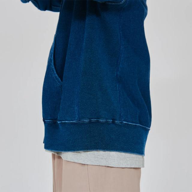 ・CHAMPION｜Reverse Weave Zip Hooded Sweatshirt Rope Dyeing/ チャンピオン/リバース ウィーブ ジップ フーデット スウェット シャツ ロープ ダイイング/インディゴ #_8