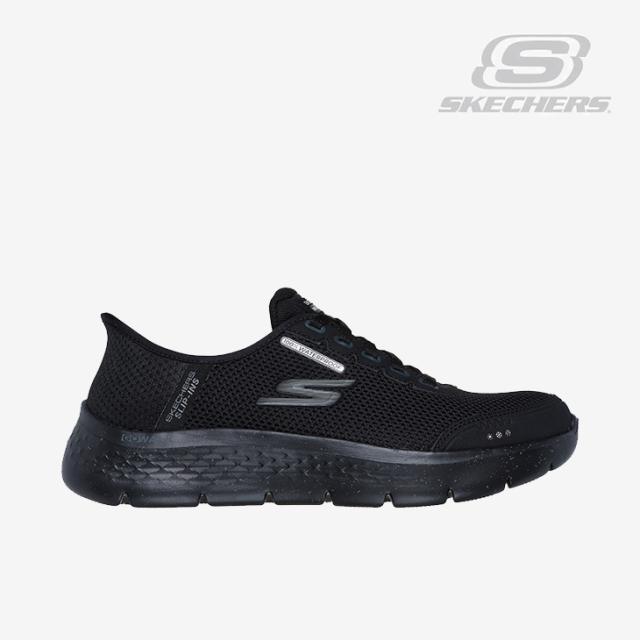 ：SKECHERS｜W Slip-Ins Go Walk Flex Clear Creek Wide Fit/ スケッチャーズ/スリップインズ ゴー ウォーク フレックス クリア クリーク ワイド フィット/ブラックｘブラック #