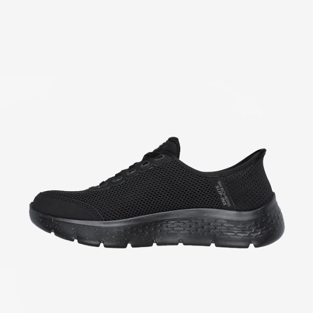 ：SKECHERS｜W Slip-Ins Go Walk Flex Clear Creek Wide Fit/ スケッチャーズ/スリップインズ ゴー ウォーク フレックス クリア クリーク ワイド フィット/ブラックｘブラック #_5
