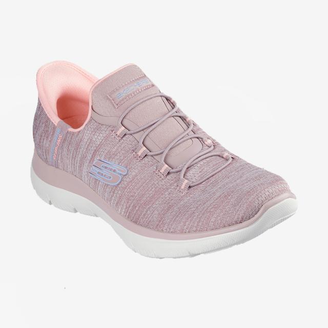 ・SKECHERS｜W Slip-Ins Summits Everyday Set/ スケッチャーズ/スリップインズ サミッツ エブリデイ セット/ピンクｘライトブルー #