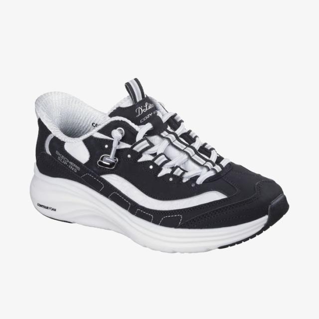 ：SKECHERS｜W Slip-Ins Contour Foam Cozy Fit Sweet Nostalgia/ スケッチャーズ/スリップインズ コンツアーフォーム コージー フィット スイート ノスタルジア/ブラックｘホワイト #_2
