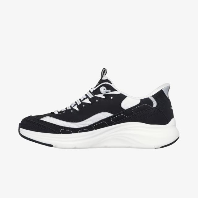 ：SKECHERS｜W Slip-Ins Contour Foam Cozy Fit Sweet Nostalgia/ スケッチャーズ/スリップインズ コンツアーフォーム コージー フィット スイート ノスタルジア/ブラックｘホワイト #_5