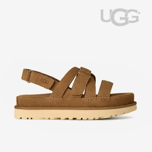 ・UGG｜W Goldenstar Gleam Cross Strap Suede/ アグ/ゴールデンスター グリーム クロス ストラップ スエード/チェスナット #