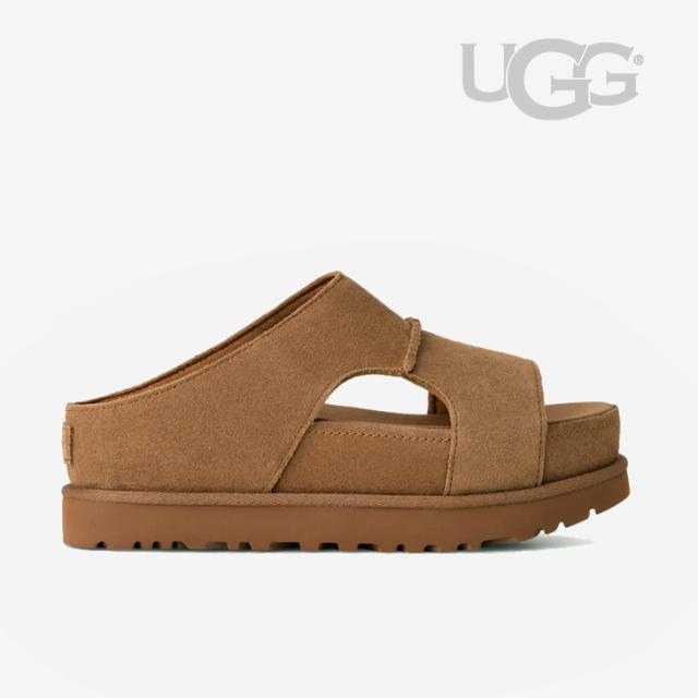 UGG｜W Goldenstar Hi Cutout Slide Suede Platform/ アグ/ゴールデン