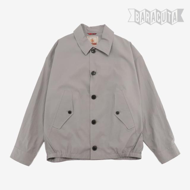 ・BARACUTA｜Box Bomber Harrington Jacket/ バラクータ/ボックス ボンバー ハリントン ジャケット/ライトグレー #