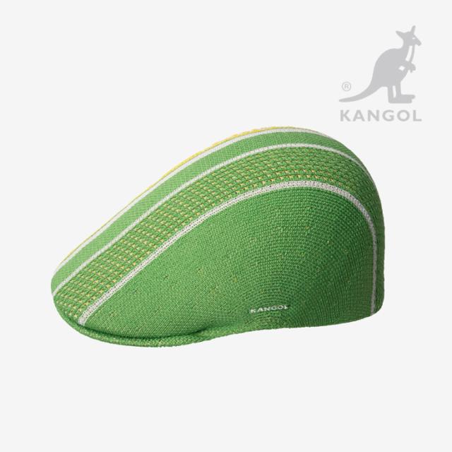 ・KANGOL｜Tropic Game-Stripe 507 Hunting/ カンゴール/トロピック ゲームストライプ 507 ハンチング/レトログリーン #