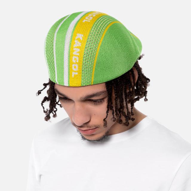 ・KANGOL｜Tropic Game-Stripe 507 Hunting/ カンゴール/トロピック ゲームストライプ 507 ハンチング/レトログリーン #_4