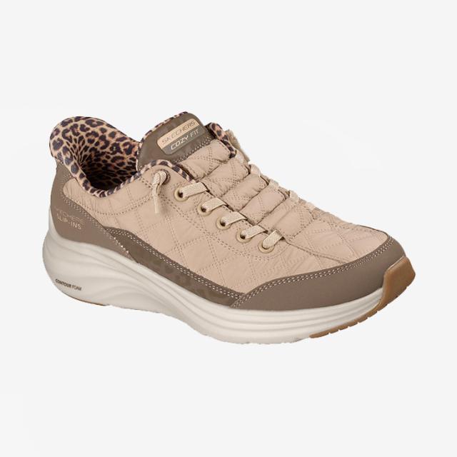 ・SKECHERS｜W Slip-Ins Contour Foam Cozy Fit Leopard Dream/ スケッチャーズ/スリップインズ コンターフォーム コージーフィット レオパードドリーム/ブラウン #_2