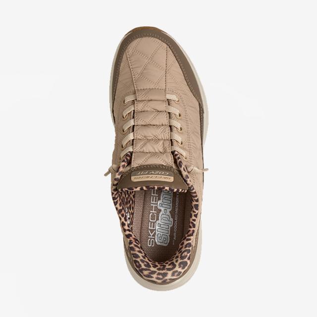 ・SKECHERS｜W Slip-Ins Contour Foam Cozy Fit Leopard Dream/ スケッチャーズ/スリップインズ コンターフォーム コージーフィット レオパードドリーム/ブラウン #_3