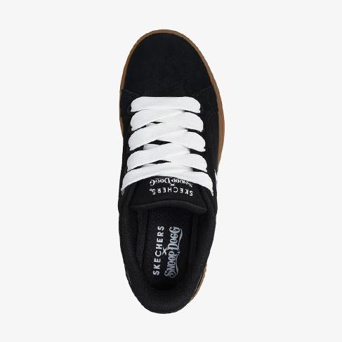 ・SKECHERS｜W ｘSnoop Dogg Slip-Ins Courtside Cali Girls/ スケッチャーズ/スリップインズ スヌープ ドッグ コートサイド カリ ガールズ/ブラックｘホワイト #_3
