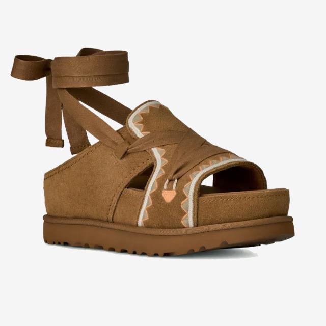 ・UGG｜W Goldenstar Hi Artistitch Ribbon Suede Platform/ アグ/ゴールデンスター ハイ アーティスティッチ リボン スエード プラットフォーム/チェスナットマルチ #_2
