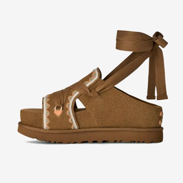 ・UGG｜W Goldenstar Hi Artistitch Ribbon Suede Platform/ アグ/ゴールデンスター ハイ アーティスティッチ リボン スエード プラットフォーム/チェスナットマルチ #_5