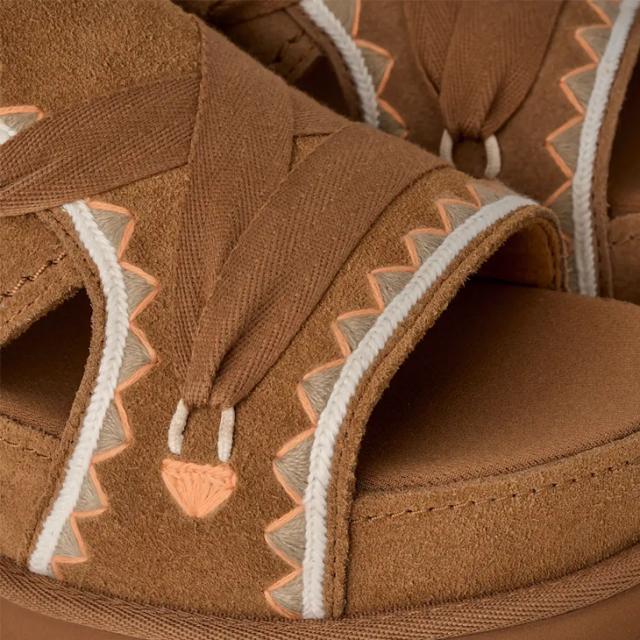 ・UGG｜W Goldenstar Hi Artistitch Ribbon Suede Platform/ アグ/ゴールデンスター ハイ アーティスティッチ リボン スエード プラットフォーム/チェスナットマルチ #_7