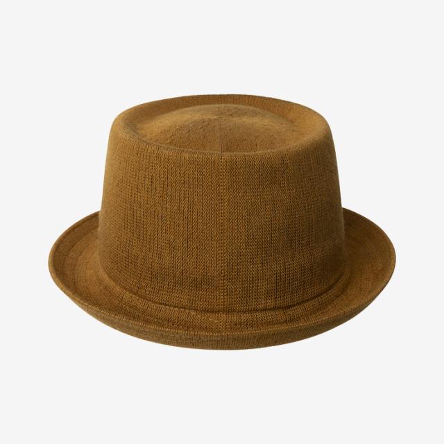 ・KANGOL｜Bamboo Mowbray Porkpie Hat/ カンゴール/バンブー モウブレイ ポークパイ ハット/ラスティックキャラメル #_1