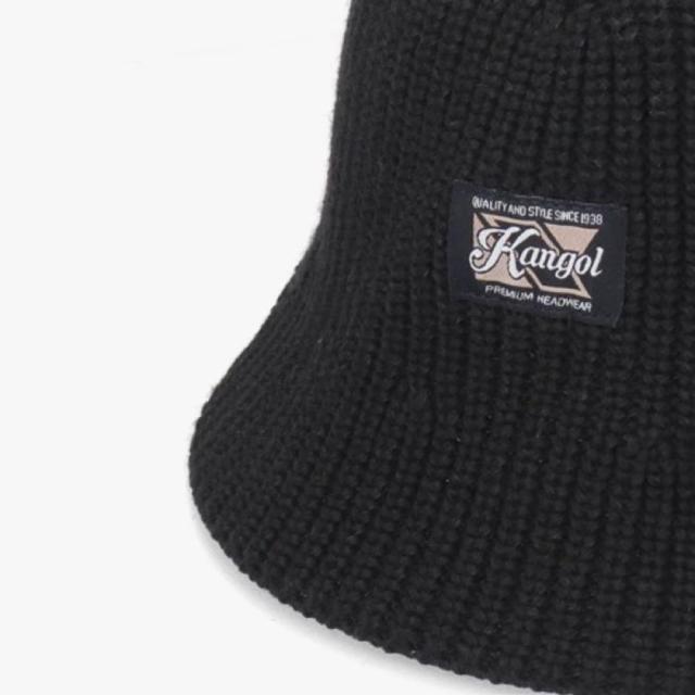 ・KANGOL｜Washed Knit Bucket Hat/ カンゴール/ウォッシュド ニット バケット ハット/ブラック #_2