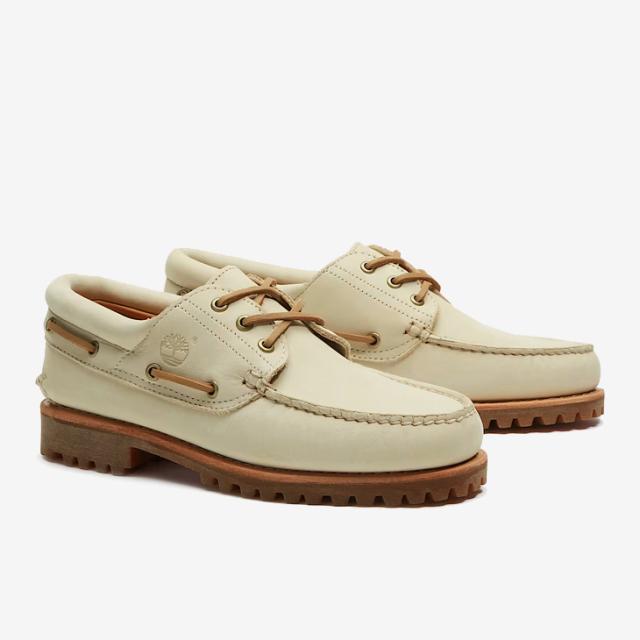 ・TIMBERLAND｜3-Eye Lug Boat Shoe Lake House Nubuck/ ティンバーランド/スリーアイ ラグ ボート シューズ レイク ハウス ヌバック/ライトベージュ #
