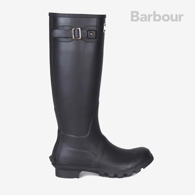 ・BARBOUR｜W Bede Side Strap Tall Welly Rain Boots/ バブアー/ビード サイド ストラップ トール ウィリー レイン ブーツ/ブラック #